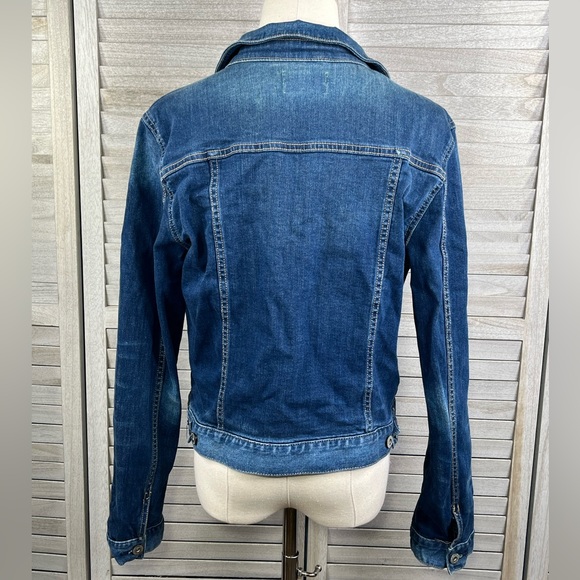 ARIZONA JEAN CO. Women's Cropped Stretch Jean Jacket Blue-Large - Picture 2 of 2